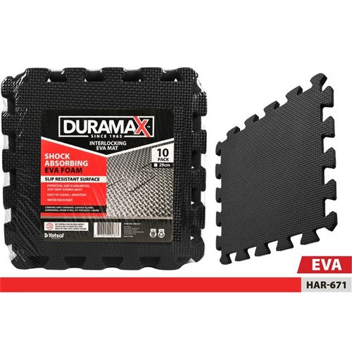 10 piece black interlocking EVA foam mats