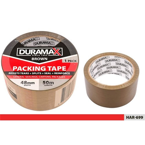 Roll of brown packaging tape 48mm