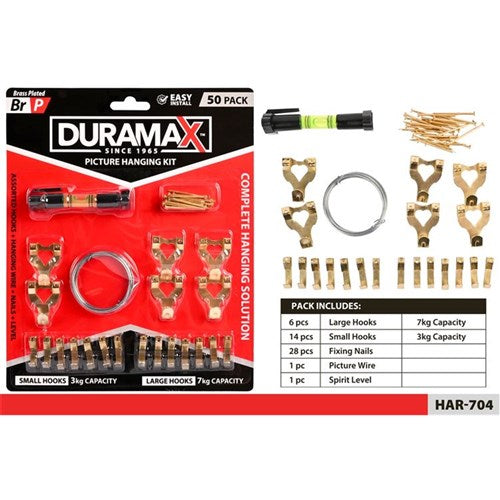 48 piece assorted picture hanging hardware kit
