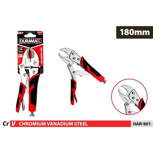 180mm curved jaw locking pliers