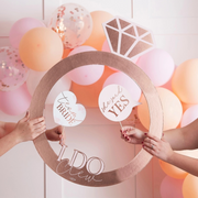 Hen Party Rose Gold Ring PhotoBooth Frame
