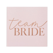 Hen Party Blush Velvet Team Bride Guest Book