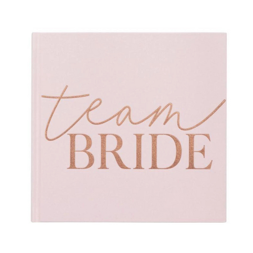 Hen Party Blush Velvet Team Bride Guest Book