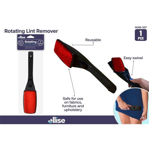 Swivel head lint brush assorted colors