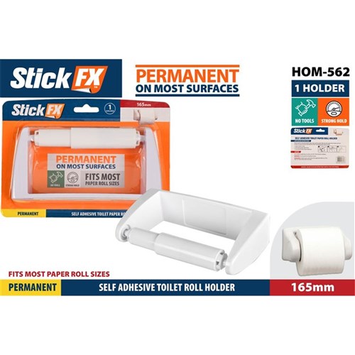 Adhesive wall mount toilet paper holder