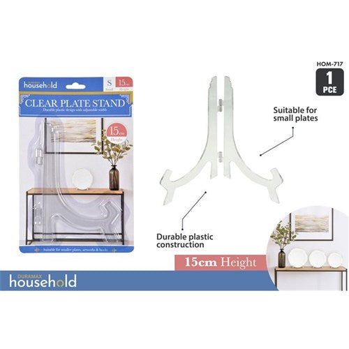 15cm small clear acrylic plate stand
