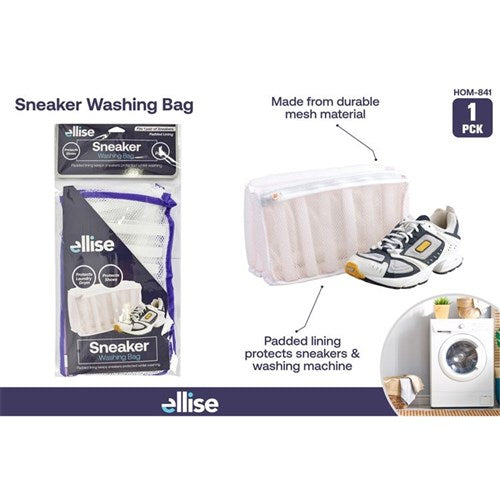 Mesh washing bag for shoes
