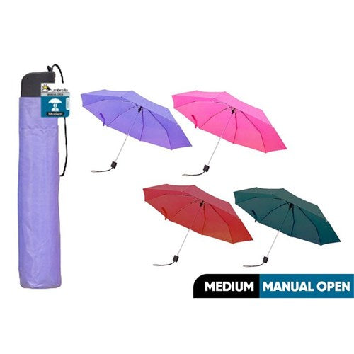 Pastel colored compact umbrella