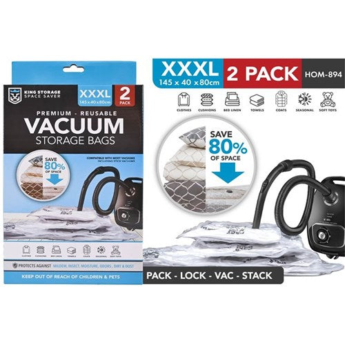 2 pack XXXL vacuum storage bags
