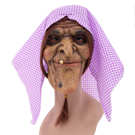 Latex Evil Hag Mask Halloween