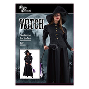 Black Witch Costume with Hat and Dress