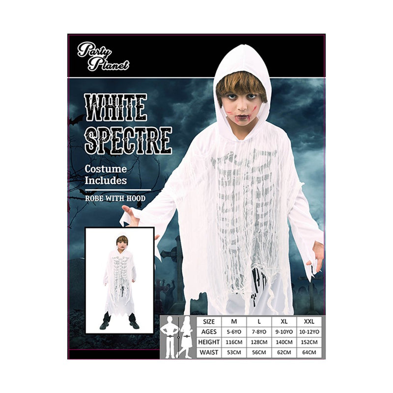 Boy white ghost robe costume