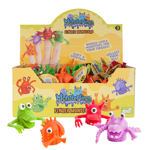 Rubber finger puppet monster