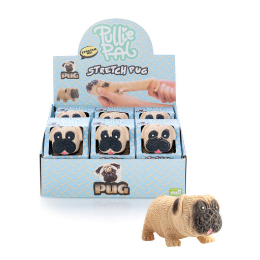 Stretchy pug dog toy