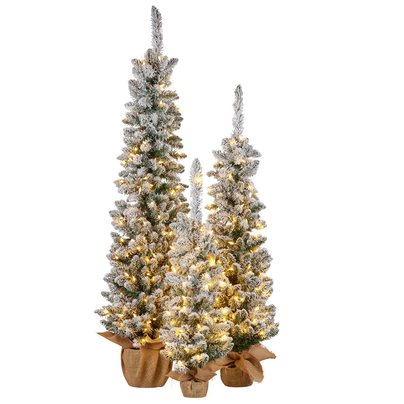 Ronis Christmas Tree Snowy Trees Set of 3 90/122/152cm