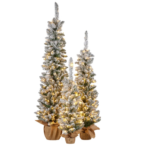 Ronis Christmas Tree Snowy Trees Set of 3 90/122/152cm