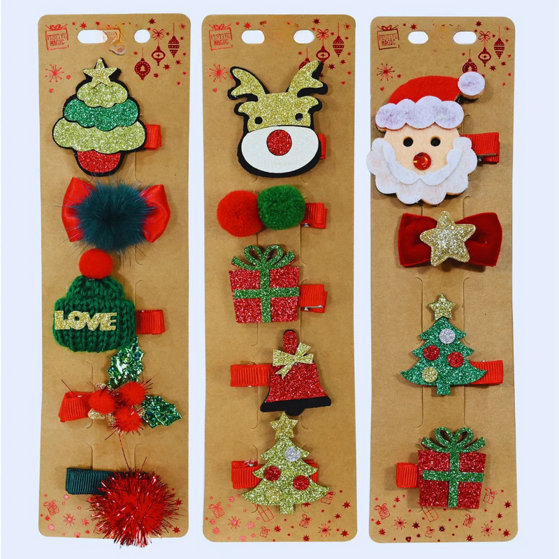 Ronis Hair Clip Novelty 5pk Assorted