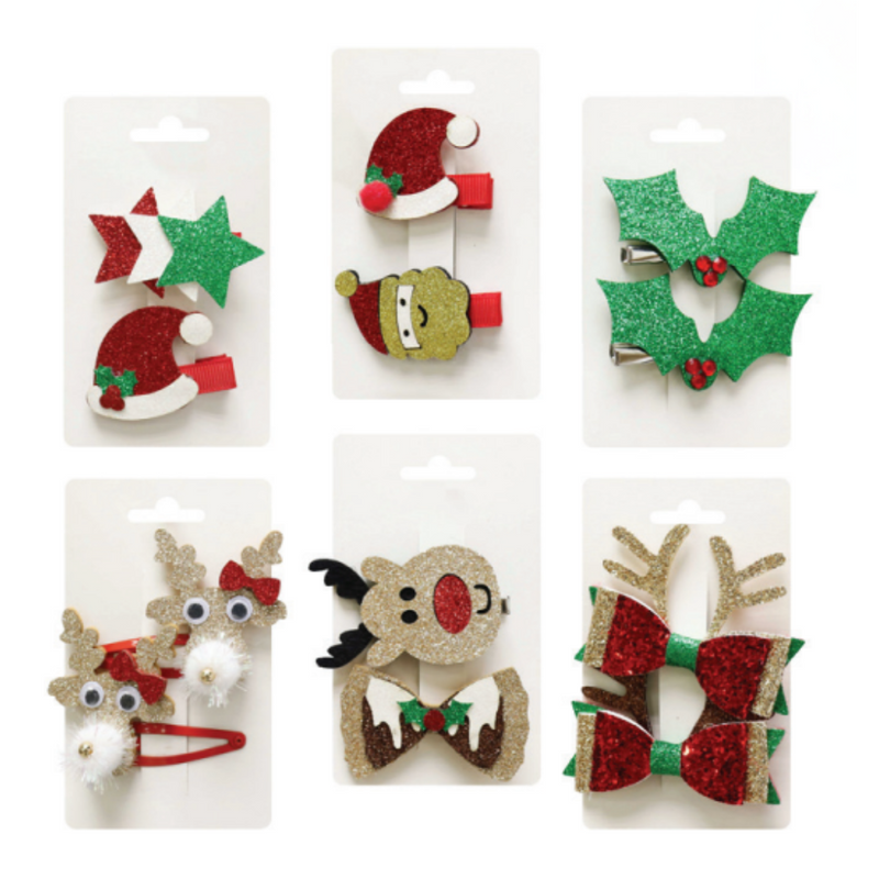 Ronis Hairclip Glitter 2pk Assorted