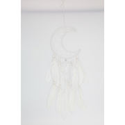 Ronis Half Moon Dream Catcher 20cm White Pink Assorted