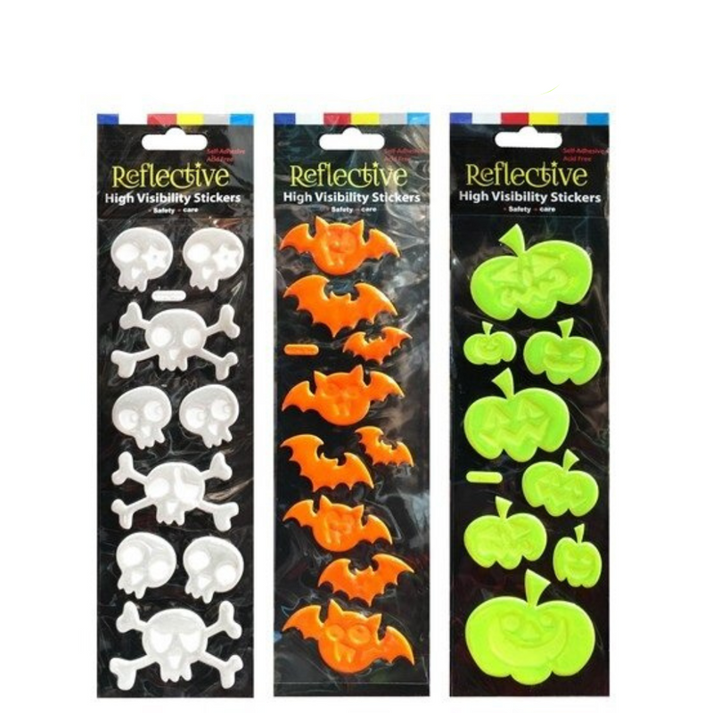 Ronis Halloween Reflective Stickers 3 Asstd