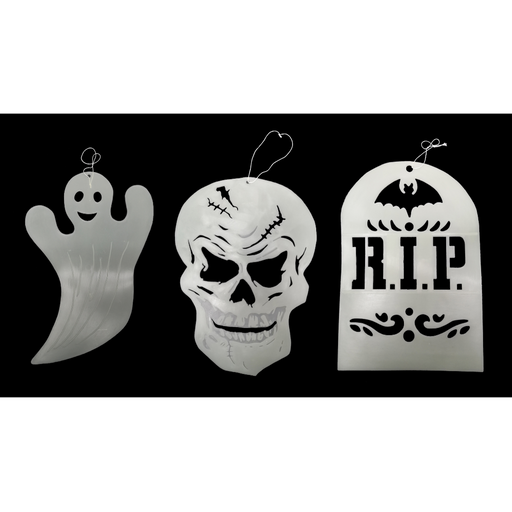 Halloween G.I.D. Hanging Plaque 3 Asstd