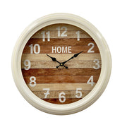 Ronis Hamptons Style Metal Frame Wall Clock 46x46x8cm White