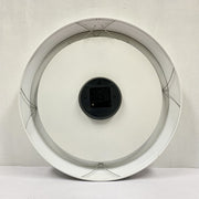 Ronis Hamptons Style Metal Frame Wall Clock 46x46x8cm White