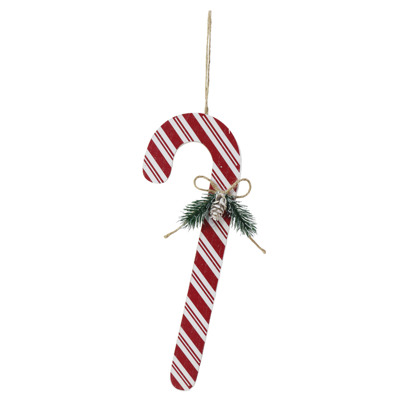 Ronis Hanging Candy Cane Deco 30cm Assorted
