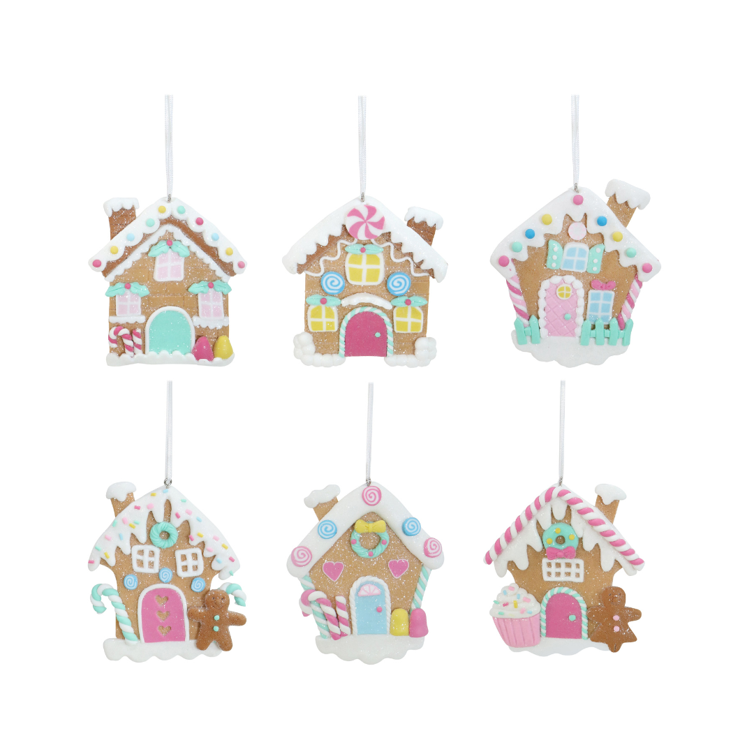 Hanging Gingerbread House 10cm Assorted — Ronis
