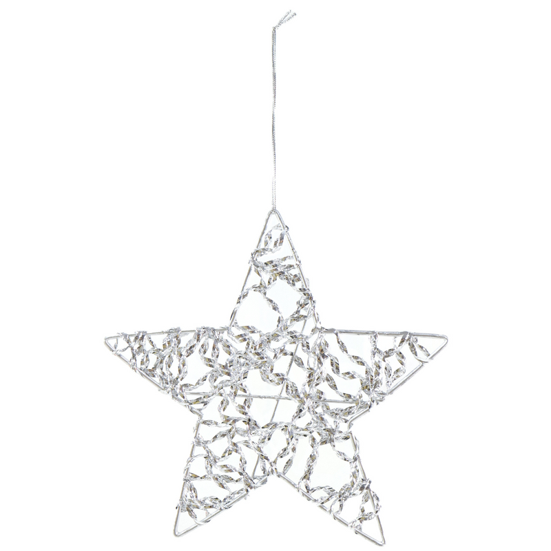 Hanging Metallic Star Assorted – festive metallic star ornaments for Christmas trees and holiday décor