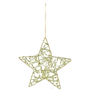 Hanging Metallic Star Assorted – festive metallic star ornaments for Christmas trees and holiday décor