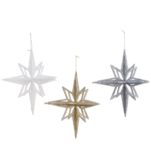 Ronis Hanging Nativity Star 18cm Assorted