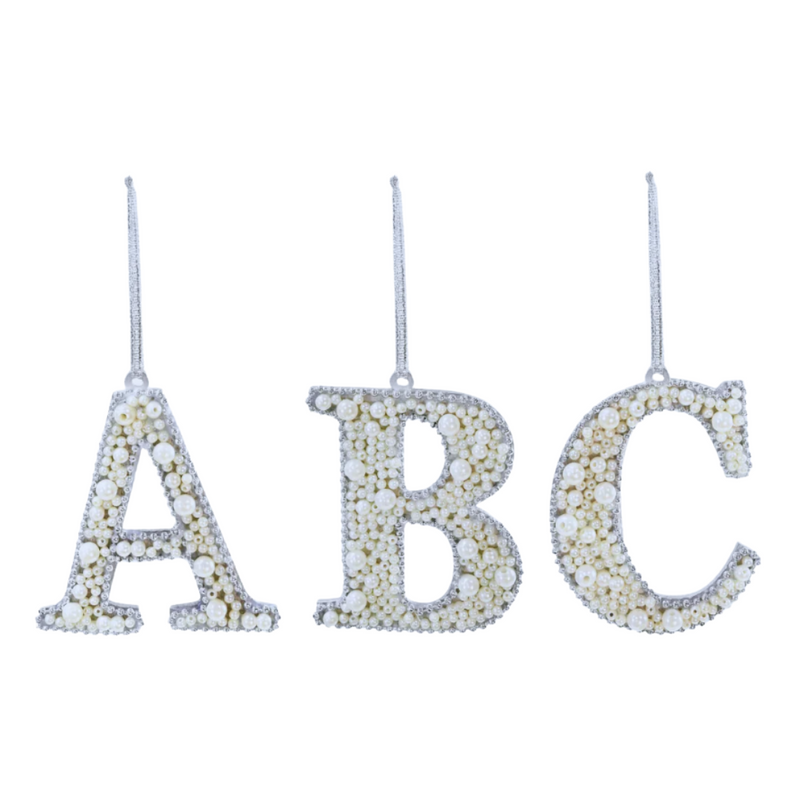 Ronis Hanging Pearl Alphabet Deco Assorted