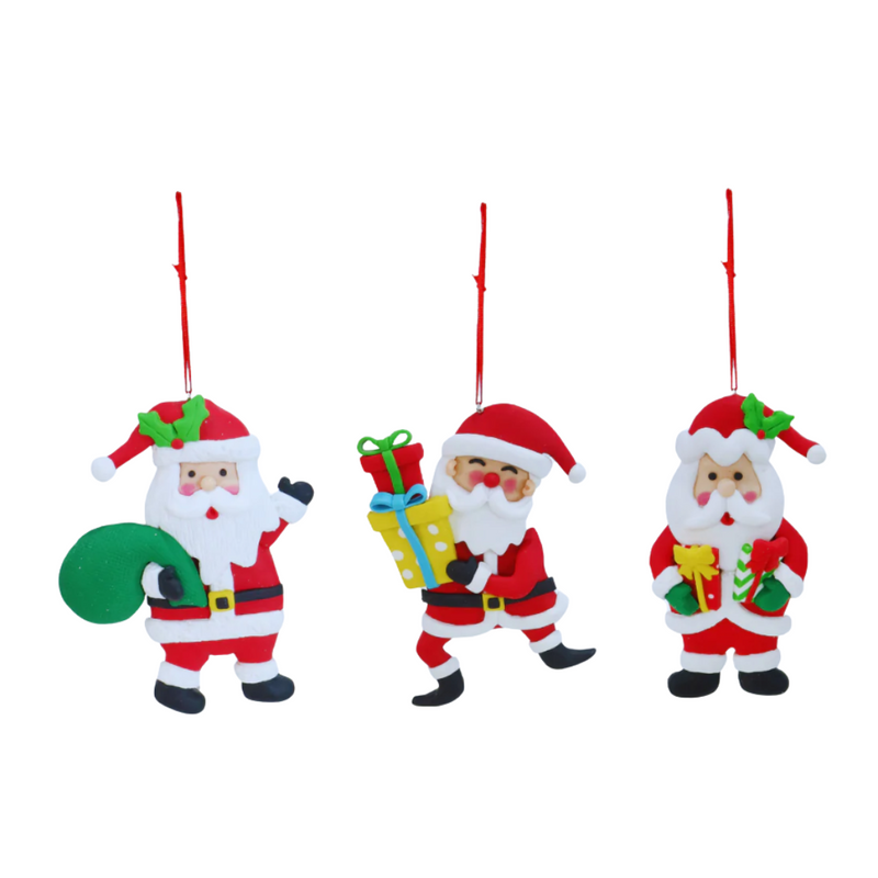 Ronis Hanging Santa Deco Assorted