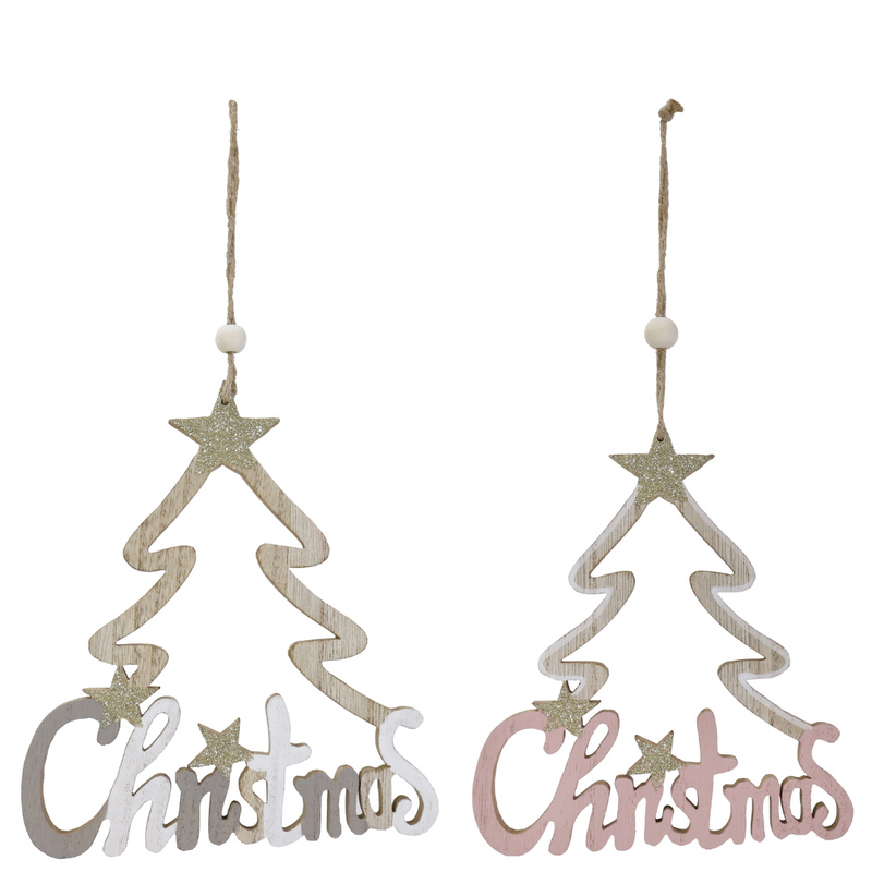 Ronis Hanging Tree Deco 18cm Assorted