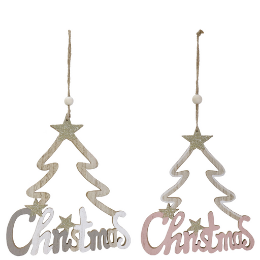 Ronis Hanging Tree Deco 18cm Assorted