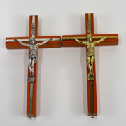 Ronis Hanging Wooden Crucifix 10x20cm Assorted