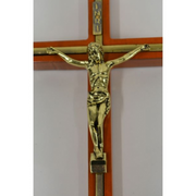 Ronis Hanging Wooden Crucifix 10x20cm Assorted
