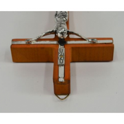Ronis Hanging Wooden Crucifix 10x20cm Assorted