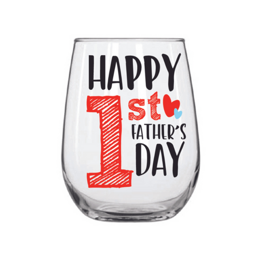Ronis Happy 1st Fathers Day Stemless 600ml