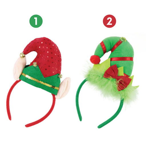 Ronis Headband Elf Hat 2 Asstd