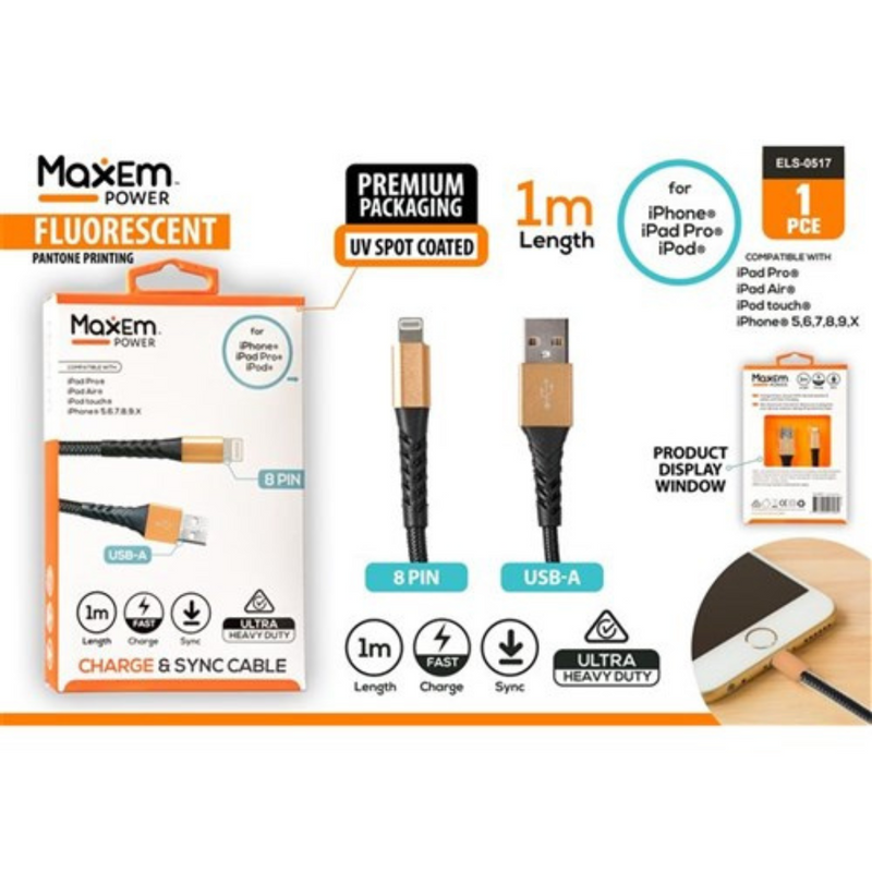 Ronis Heavy Duty Iphone Cable 1m