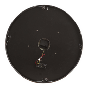 Henri gold wash round wall clock with exposed gear movement, 47cm