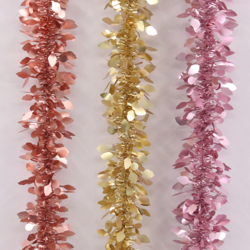 Holy Leaf Tinsel 2m 6ply 3 Asstd