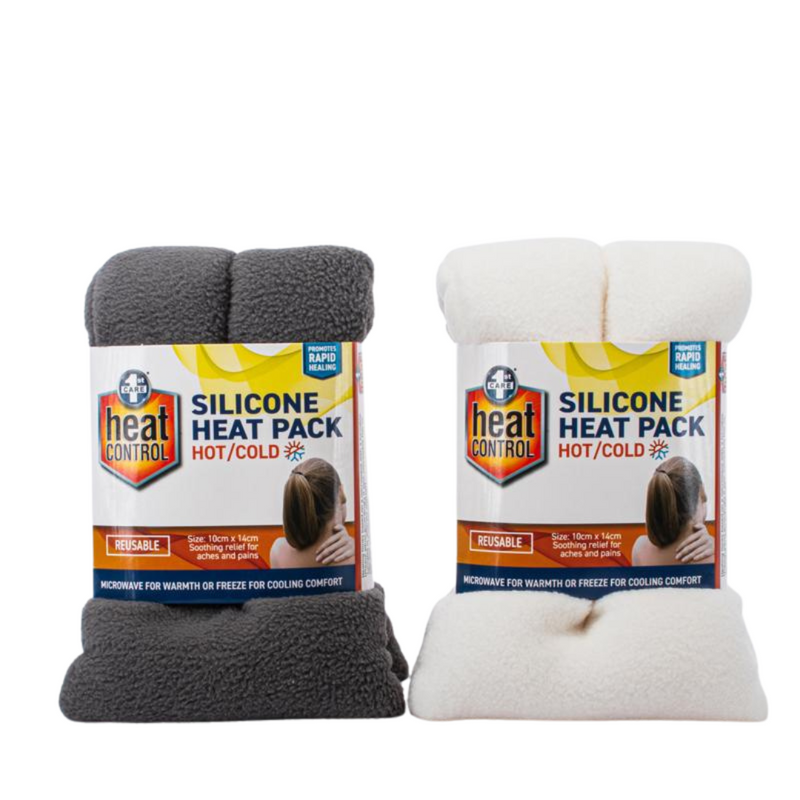 Ronis Hot/Cold Silicone Bead Wrap Grey & Cream 42x14cm