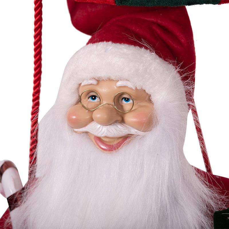 1.5m tall inflatable hot air balloon with Santa Claus for Christmas yard décor