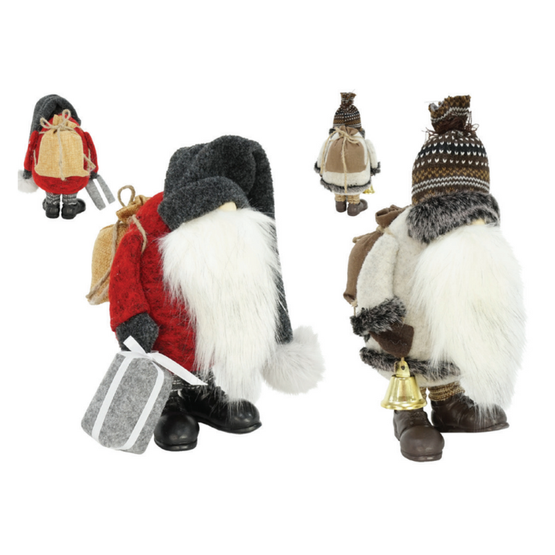 Ronis Humpback Standing Gnome 25cm 2 Asstd