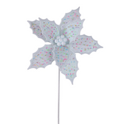 Ronis Hundreds & Thousands Poinsettia 28cm With Clip 3 Asstd X350447