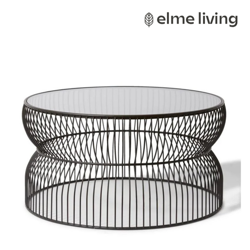Ronis Huxley Side Table Black 40x40x46cm