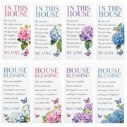 Ronis Hydrangea In this House / House Blessing Canvas Prints 25x50cm Assorted